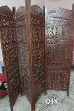 Wooden partion of 4 doors
