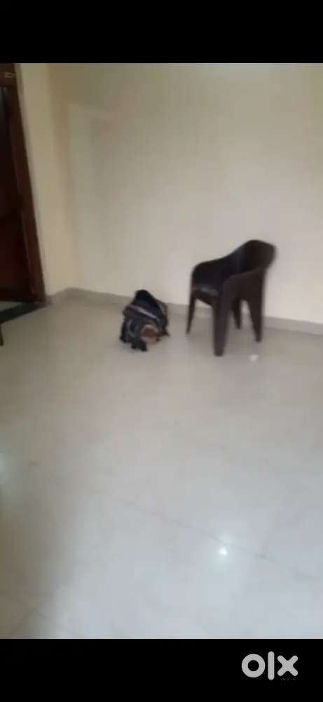 1BHK with Modular Kitchen and Bathroom with geyser, room with bed.