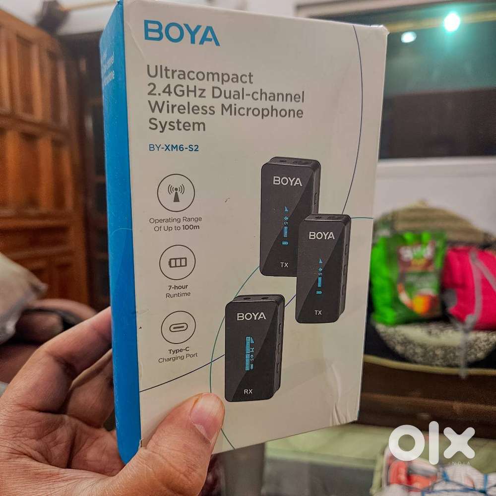 New Sealed BOYA BY XM6 S2 Wireless Mic Bluetooth Lavalier Microphone