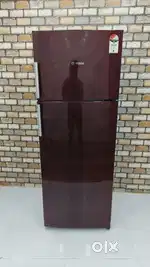 Bosch maroon colour with unique design double door fridge  available