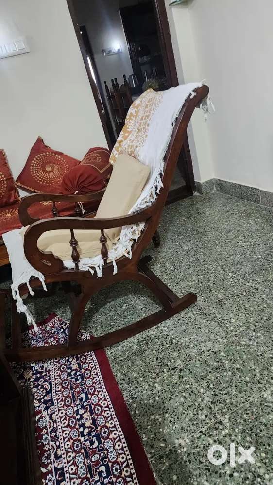 Wooden rocking chair