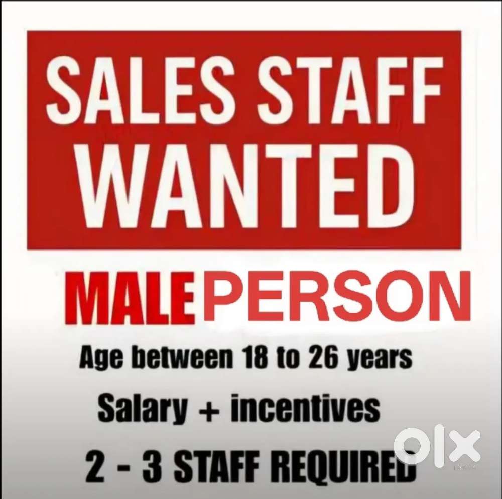 WANTED MOBILE SHOP SALES MALE PERSON