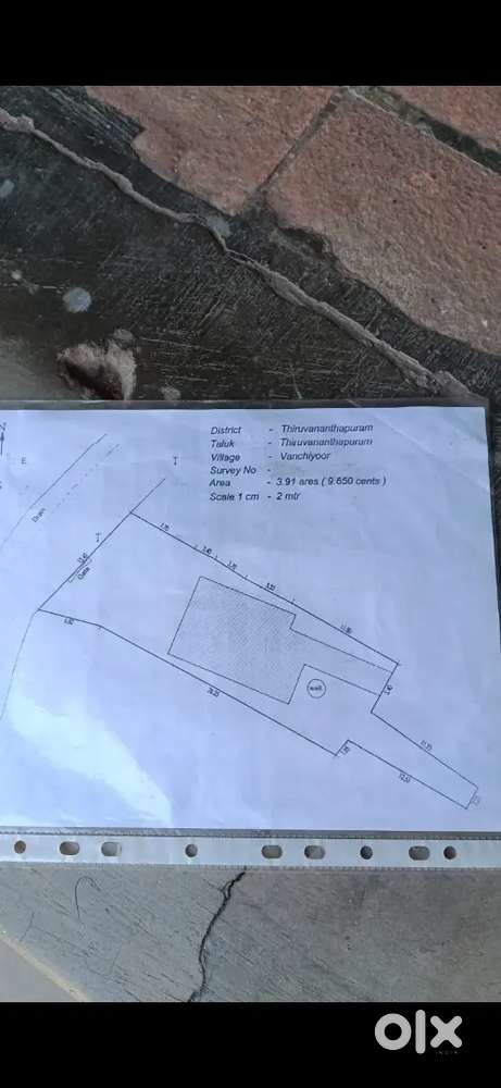 Matrboomi main road 9.600 cent near vanchyoor court