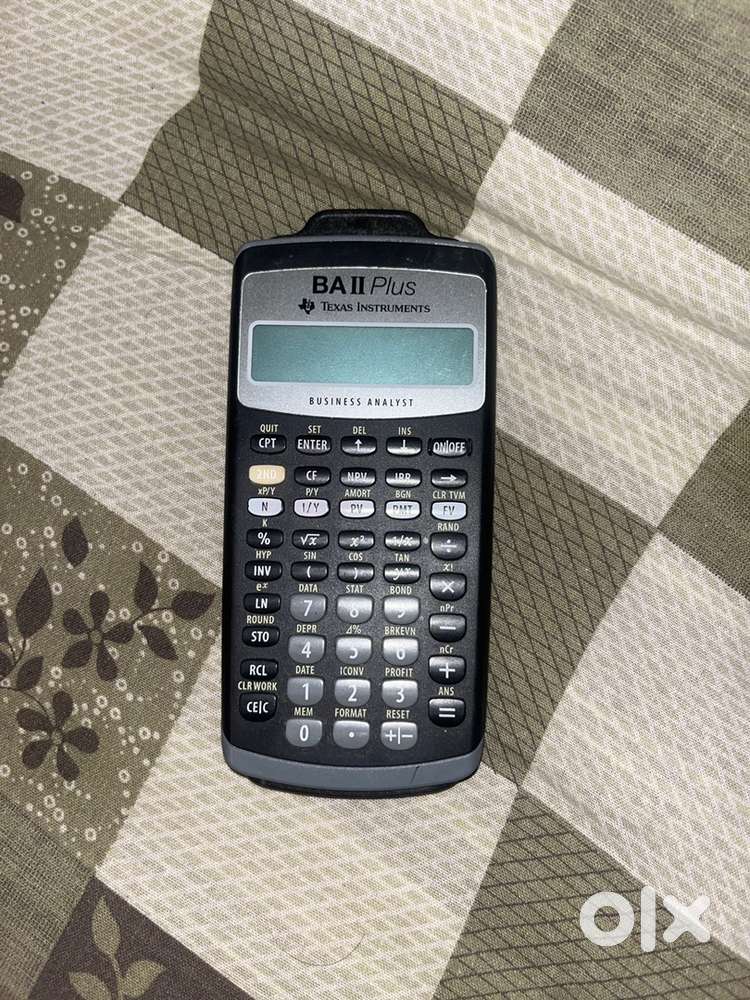 Ba2 plus a required calculator for all cfa aspirant