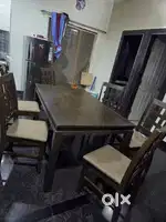 6 seater Royal oak company wooden dining table