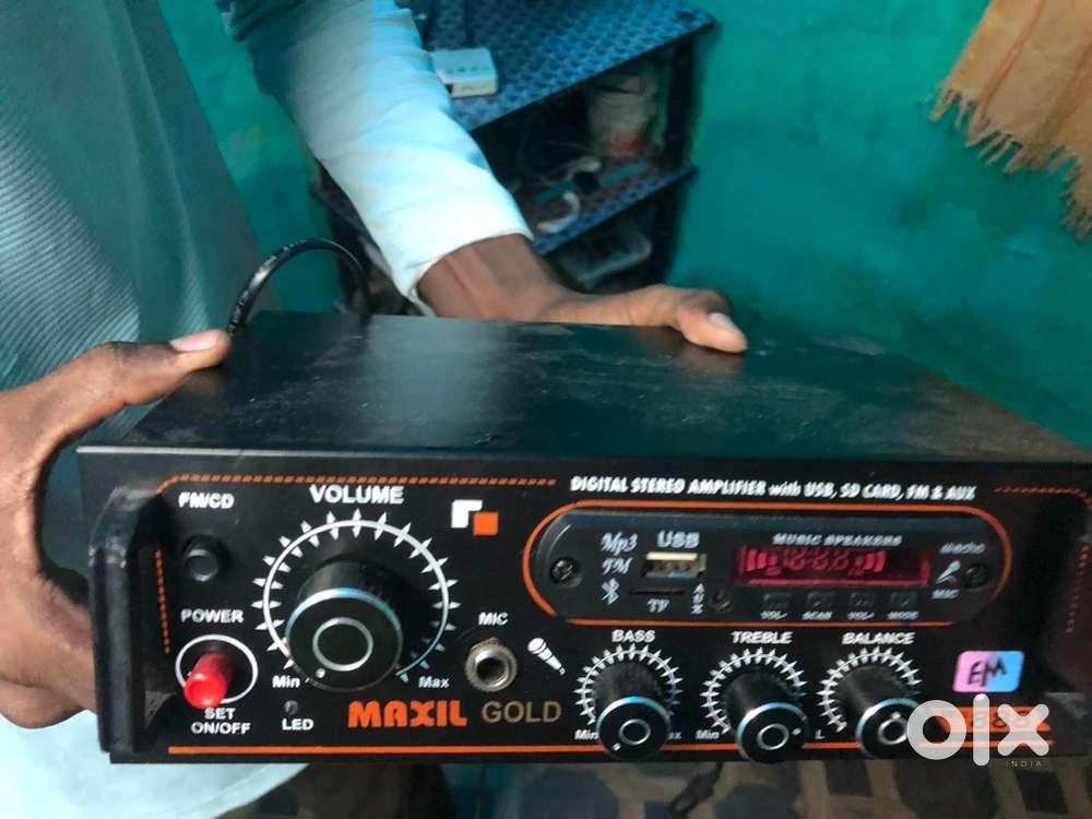 X bass sound amplifier with remote full kit