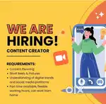 Job hsp - chd social media,  Content creator / reel maker / anchor