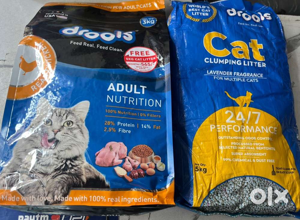Drools 3kg with cat litter