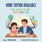 Home Tuition Available