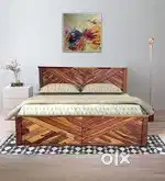 Bumper sale buy new Double bed with box -5990/-EMI on bajaj