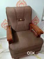 Teak wood base sofa's single chair new one not used preoduct
