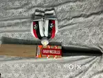 Gray Nicolls English Willow bat with SG gloves
