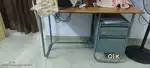 Computer table with rack