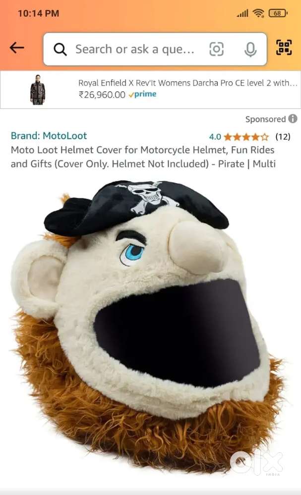 New unused motorcycle helmet cover pride look helmet cover