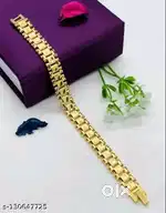 Stylish Gold Plated Men Bracelet