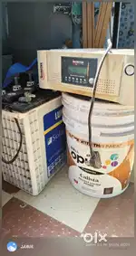 Inverter with battery