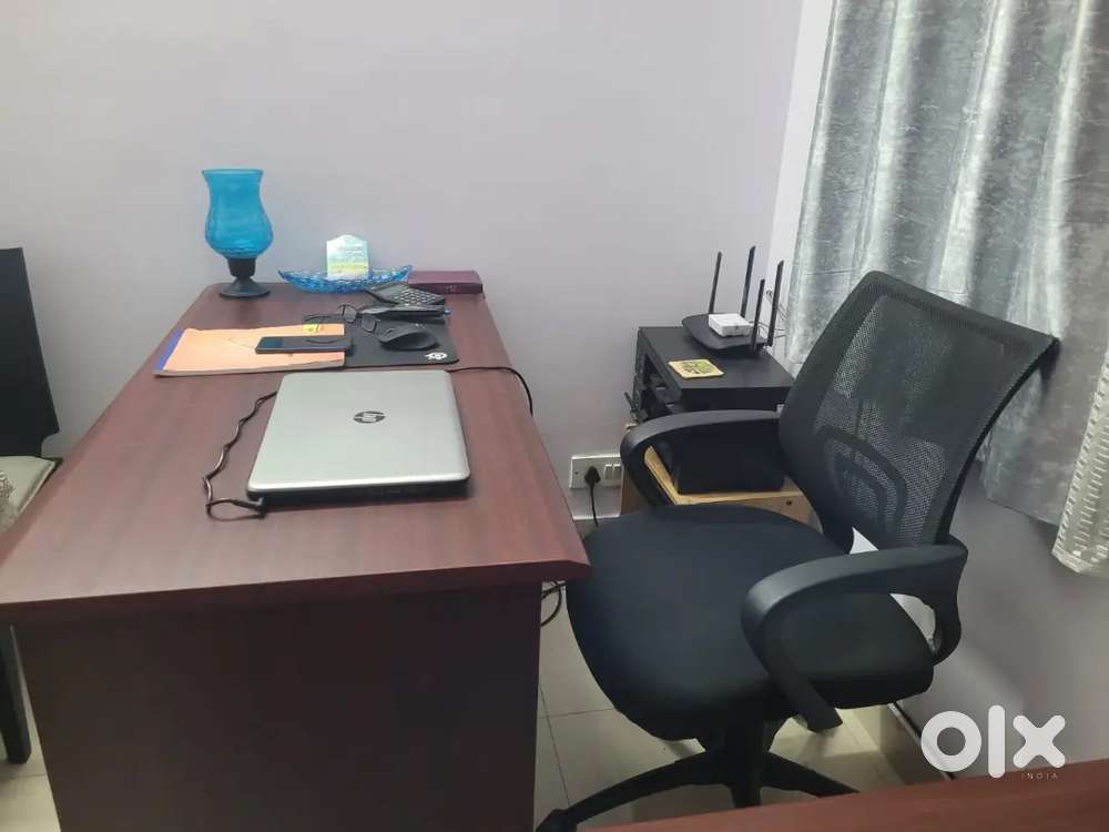 One Computer table and one chair