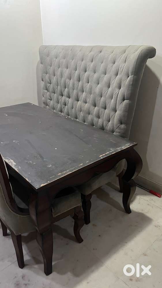 3 Seater Dining Sofa + 3 chairs + Table