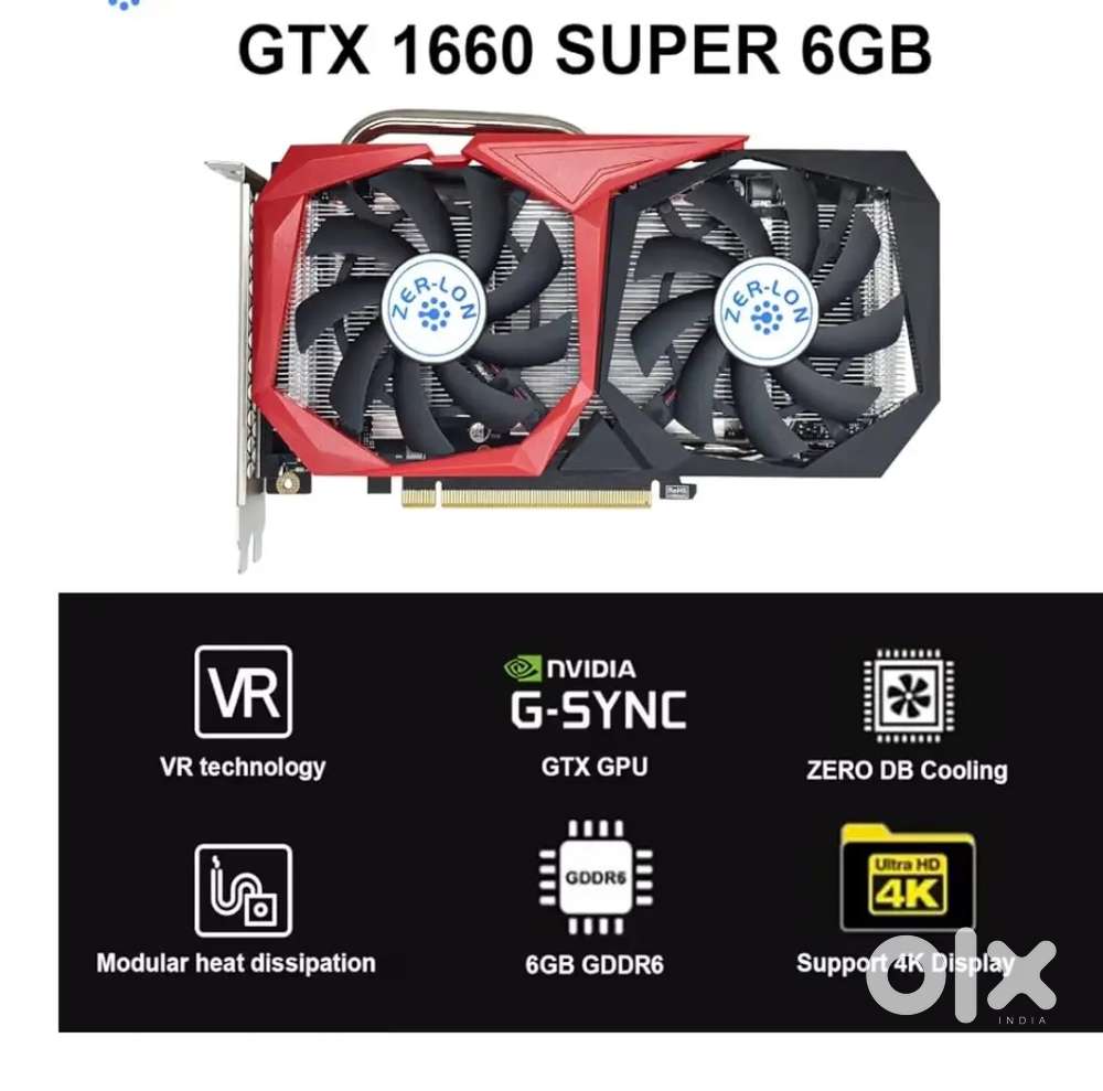 Gaming GeForce GTX 1660 Super Graphics Card, 6GB GDRR6