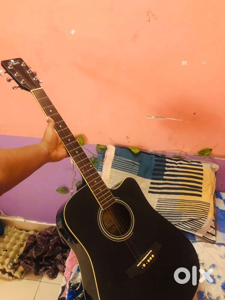 electric plus acoustic pluto guitar jumbo size