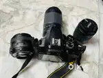 Nikon D3400 DSLR Camera with 18-55 & 70-300 mm and 50mm 1.8G  Prime
