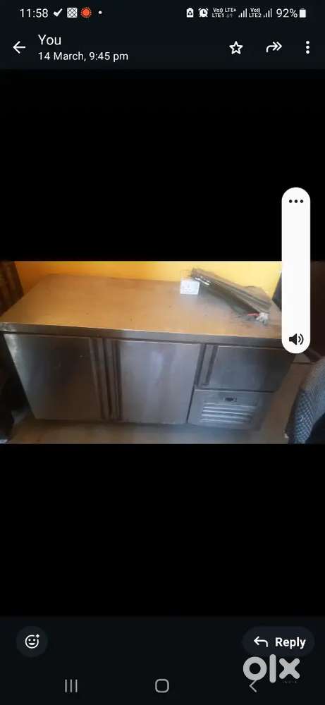 Ss freezer and greynit ston tables