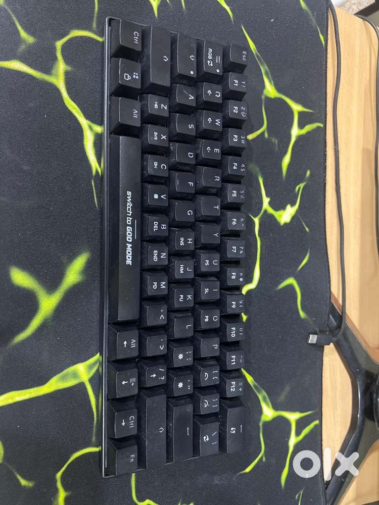 Mechanical keyboard with pre lubed red switches