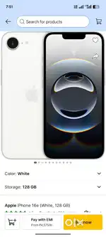 Iphone 16 e 128gb