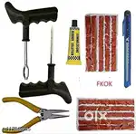 Wonderful Car Tyre Puncture Repair Tool Kit ( Pack of 9 )
