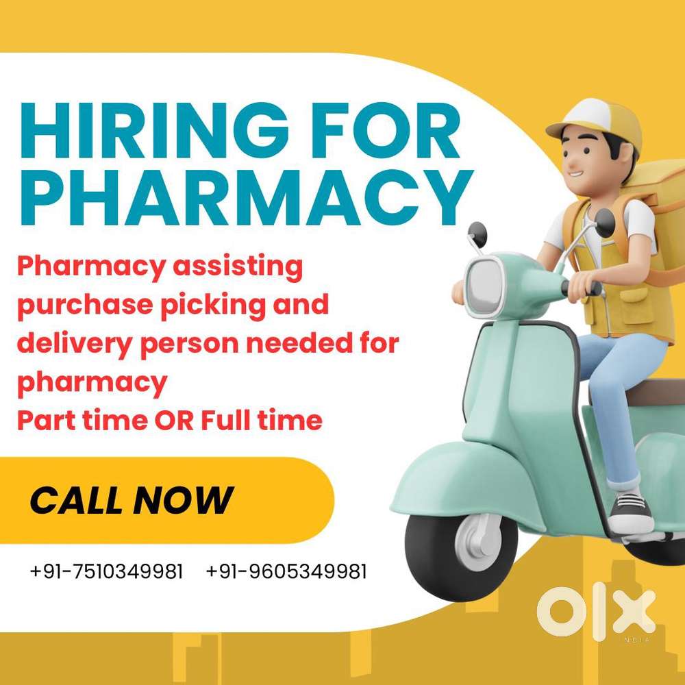Pharmacy delivery Job - part time and full time