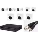 CCTV CAMERA WITH 8 CHANNEL DAUHA DVR