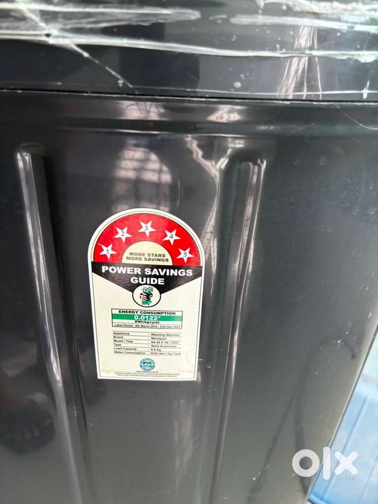 Whirlpool 6KG 5 star semi automatic