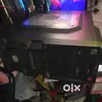 AMD RYZEN Setup with cabinet and keyboard