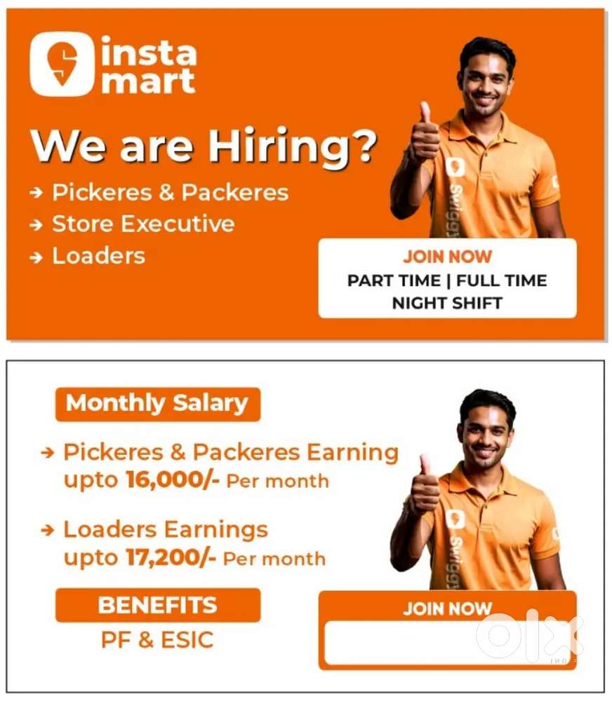 Swiggy insta mart picker and packer