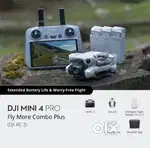 DJI MINI 4 PRO FLY MORE COMBO 45 MIN BATTERY(20 DAYS OLD) WITH BILL