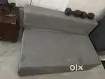 2 items - 1) sofa cum bed , 2) bean bag chair