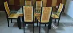 Glass Dining table and 6 chairs set