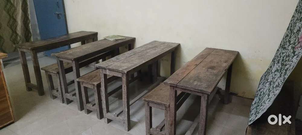 With bank with white board full setup near Islamic mission School