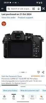 Lumix G7, Panasonic Camera