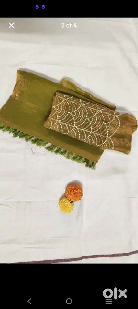 Space silk saree