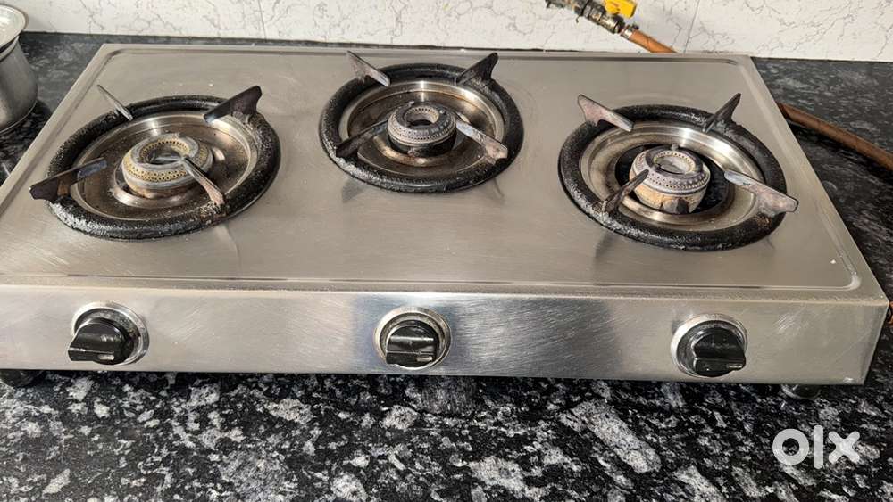 3 burner sunflame gas chula stove for sale
