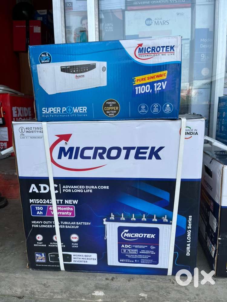 New year offerr 1100va+150ah microtek inverter microtek battery