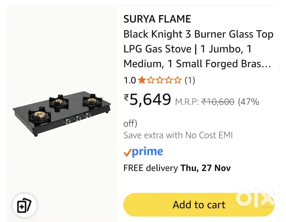 Gas Cooktop, Gas Stove 3 Burner, Gas Stove Chulha, LPG Cooktop,