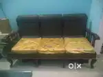 Wooden sofa 5 seater