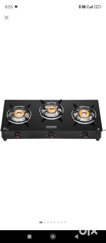 Hindware 3 burner gas stove