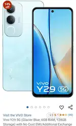 Vivo y295g 4+128gb only 3 days mobile