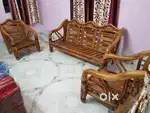 New wooden sofa set 3+1+1 with center table