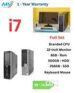 Keyboard Mouse  SSD - 128GB  HDMI  CPU - i7 Process