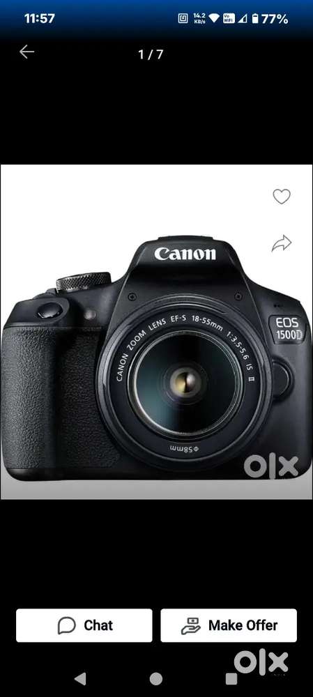 Canon 1500 D DSLR camera