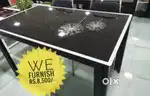 New tuffen glass 4 seater dining table available for sale